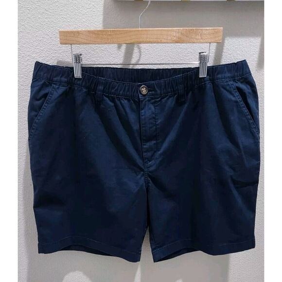 Chubbies Chino Shorts Men Sz XL Regular Fit Navy Elastic Flat Front 7" NWT - Picture 4 of 11